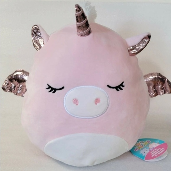 Squishmallows FlipAMallow Grecia Pegasus Kenny Dragon 12in Reversible Plush NWT - Picture 3 of 4